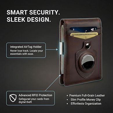 KSIZUIS Slim Money Clip Wallet - Minimalist Front Pocket Bifold with RFID Blocking
