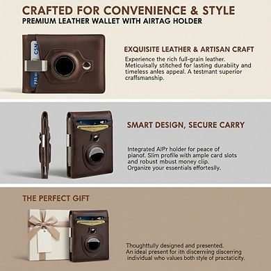 KSIZUIS Slim Money Clip Wallet - Minimalist Front Pocket Bifold with RFID Blocking