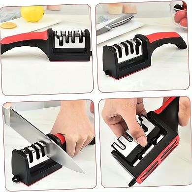 4-Stage Non-Slip Grip Knife Sharpener