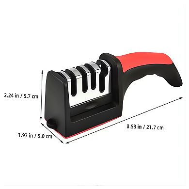 4-Stage Non-Slip Grip Knife Sharpener