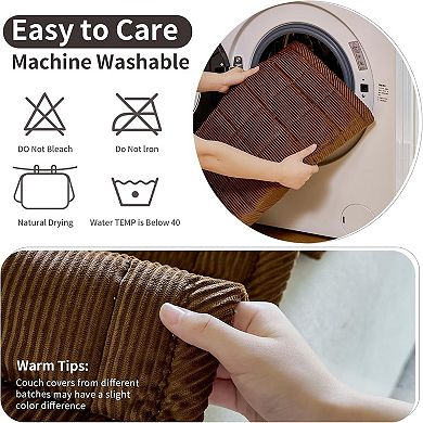 Couch Cover for Dogs Washable, Non Slip Couch Covers for 3 Cushion Sofa Pet Friendly, 1PC,27.6x82.7
