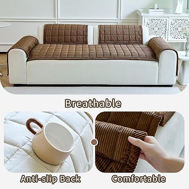 Couch Cover for Dogs Washable, Non Slip Couch Covers for 3 Cushion Sofa Pet Friendly, 1PC,27.6x82.7