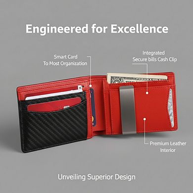 KSIZUIS Novelty Gift Set - Slim RFID Blocking Bifold Wallet with 11 Card Slots for Front Pocket