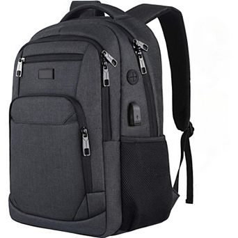 AKSZRI 17.3"Laptop Backpack with USB Port-School&Travel Bag for Men，Women&Teens,Business&College