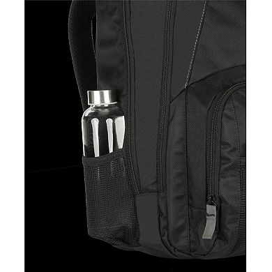 AKSZRI 17" Laptop Backpack - Water Resistant Travel Backpack for Men & Women, Black