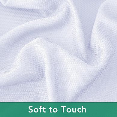 Round Tablecloths 90", White Water Resistant Table Cloths Circle Folding Table Covers Linen