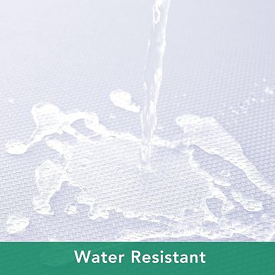 Round Tablecloths 90", White Water Resistant Table Cloths Circle Folding Table Covers Linen