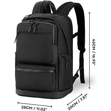 AKSZRI Friendly Laptop Travel Backpack - Carry-On Daypack for Business, College & Commuting
