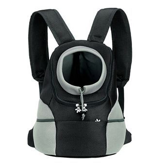 1 pc Dog Backpack Carrier, Head Out Design, Bag for Cats or Small Dogs, 11.8x7.9x15.7 Inch