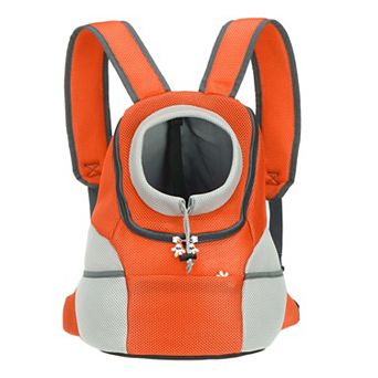 1 pc Dog Backpack Carrier, Head Out Design, Bag for Cats or Small Dogs, 11.8x7.9x15.7 Inch