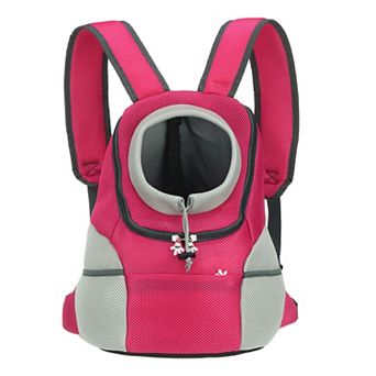 1 pc Dog Backpack Carrier, Head Out Design, Bag for Cats or Small Dogs, 11.8x7.9x15.7 Inch