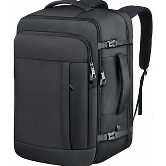AKSZRI Expandable 55L-60L Carry On Travel Backpack - Fits 18.4" Laptop, Large Capacity for Men&Women