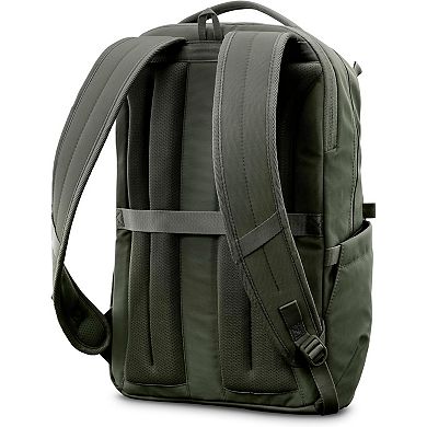 AKSZRI Basic Backpack - Laptop Compartment & Quick Stash Pockets, Lightweight Airmesh in Olive