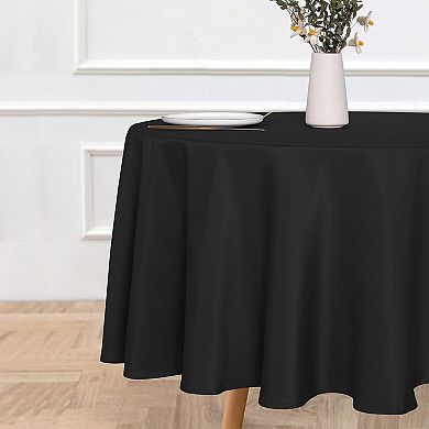 Round Tablecloth - 90 Inch - Water Resistant Spill Proof Washable Polyester Table Cloth Decorative
