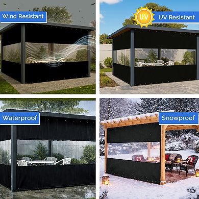 Covers&All Outdoor Panel Curtain, Curtain, Waterproof & Weather Resistant Tarp