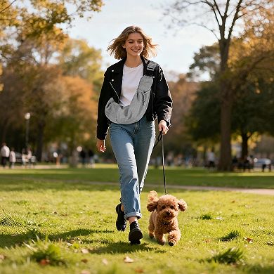 1Pc Adjustable Strap with Zipper Pocket Pet, 33.46x25.59 Inch