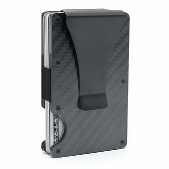 KSIZUIS Minimalist Slim Wallet for Men & Women - Scratch Resistant Matte Carbon Fiber with RFID Bloc