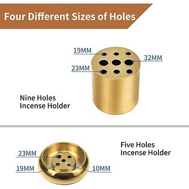 Great Ambitions Handmade Marble Incense Burner for Meditation & Decor Black 1pk