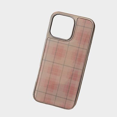 Plaid Pattern Phone Case Slim Protective Cover Soft Gloss Finish