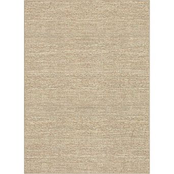 Solid Color Area Rug, Subtle Textured Pattern, Machine Washable Soft Living Room Rug