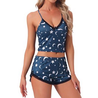 Women's Pajama Set Soft Cami Top and Shorts Loungewear