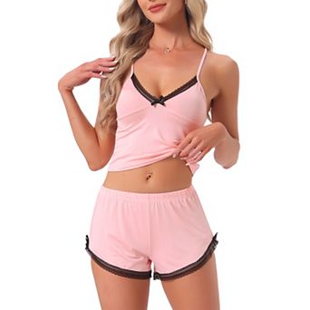 Women's Pajama Set Soft Cami Top and Shorts Loungewear