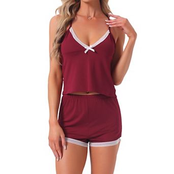 Women's Pajama Set Soft Cami Top and Shorts Loungewear