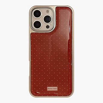Polka Dot Glossy Phone Case Slim Protective Cover Classic Design