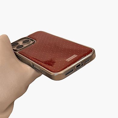 Polka Dot Glossy Phone Case Slim Protective Cover Classic Design