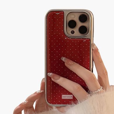 Polka Dot Glossy Phone Case Slim Protective Cover Classic Design