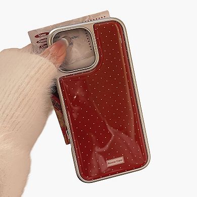 Polka Dot Glossy Phone Case Slim Protective Cover Classic Design