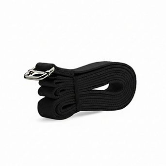 Yoga Stretch Strap 2 Pack Non Elastic Poly Cotton Webbing with Adjustable Metal Buckle