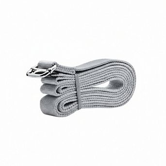 Yoga Stretch Strap 2 Pack Non Elastic Poly Cotton Webbing with Adjustable Metal Buckle