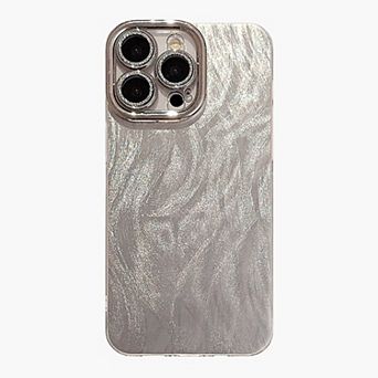 Textured Shimmer Phone Case Slim Protective Cover Minimalist Design
