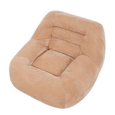 Corduroy Bean Bag Chair for Kids and Adults, Cozy Fluffy Cloud Mini Couch