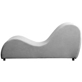 60.6" W Velvet Yoga Chaise Lounge Chair