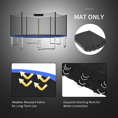 10-Foot High-Elastic PP Trampoline Jumping Mat