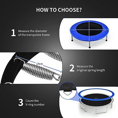 10-Foot High-Elastic PP Trampoline Jumping Mat