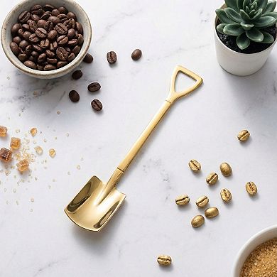 Stainless Steel Garden Shovel Hand Tool with Ergonomic Handle 6 Piece Set