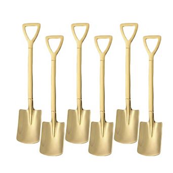 Stainless Steel Garden Shovel Hand Tool with Ergonomic Handle 6 pc Set