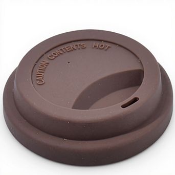 Reusable Silicone Coffee Cup Lid Spill Resistant Hot Drink Cover with Sip Opening