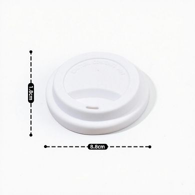 Reusable Silicone Coffee Cup Lid Spill Resistant Hot Drink Cover with Sip Opening