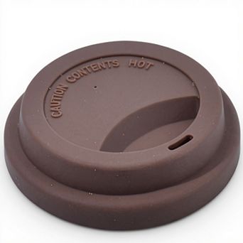 Reusable Silicone Coffee Cup Lid Spill Resistant Hot Drink Cover with Sip Opening