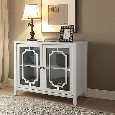 Storage Cabinet Console Cabinet in White