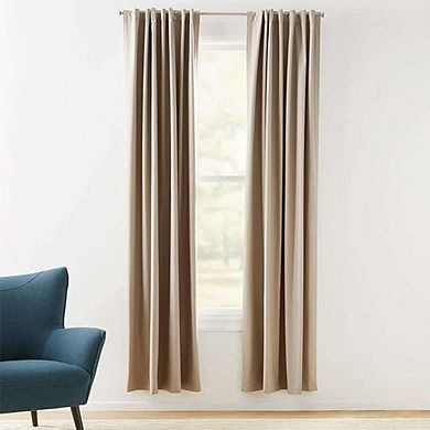 2-Panel Darkening Taupe Curtains