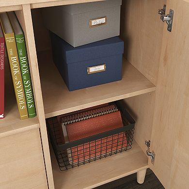 Storage File Cabinet with Door & Drawer Open Shelf
