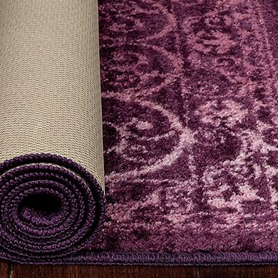 Wineberry Rectangular Paisley Rug