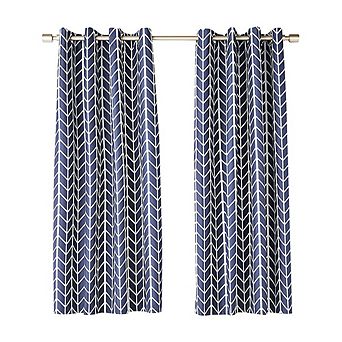 2-Panel Blue Darkening Curtains