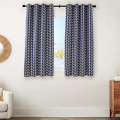 2-Panel Blue Darkening Curtains