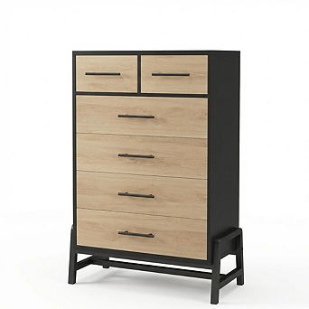 ANIXOL Wood Dresser Tall Nightstand for Bedroom